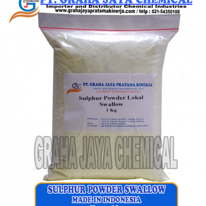 Sulphur Powder – Belerang Mesh325 Swallow lokal Indonesia 1 kg (Repacking)